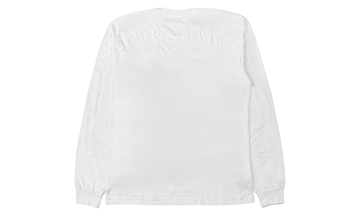 Horseshoe Shoulder Logo Pocket Long Sleeve T-Shirt "White / White" CHRM2025