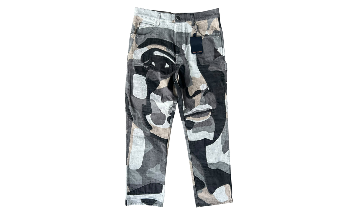KidSuper Patchwork Portrait Denim Pants "Camouflage" RM232 CKM HPD87W