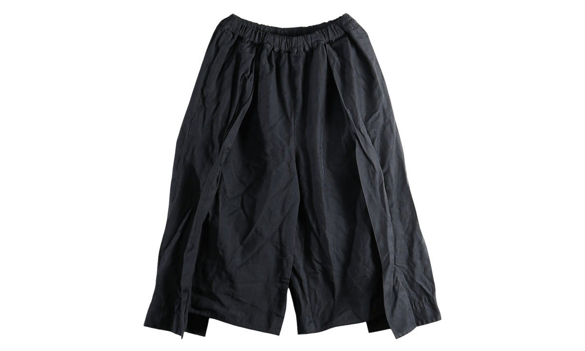 Pleat-Detailed Layered Wide-Leg Pants WMNS "Black" RR P010 051 BLACK