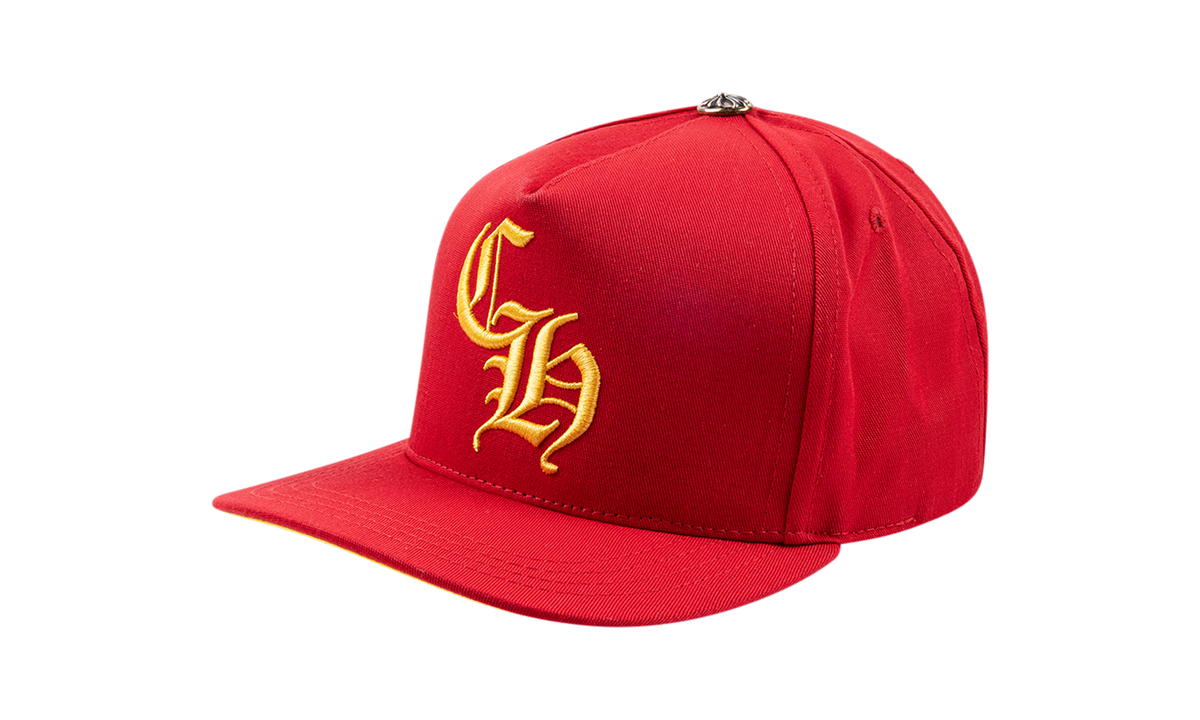 5 Panel CH button baseball cap "Red / Gold" CHRM0172