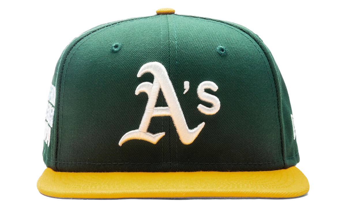 59FIFTY Oakland Athletics Pop Sweat Fitted Hat "Purple Green" 60243525