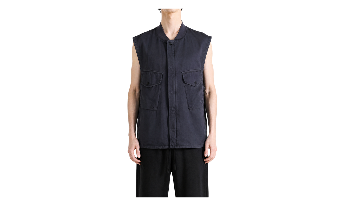 Dense Cotton Twill-TC Utility Vest "Blue Navy" G100013 S0404 V002A