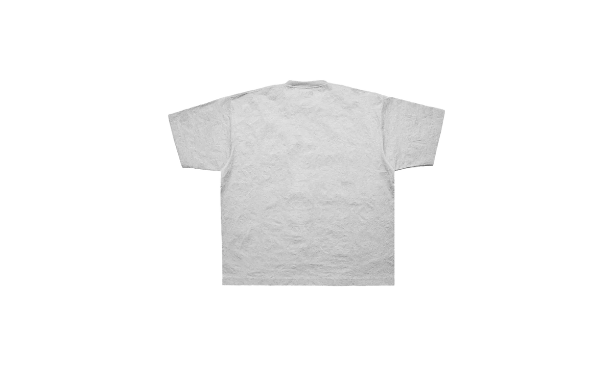 Metalized Wrinkled Logo Embroidered T-Shirt "Grey Melange" UA66TR120G