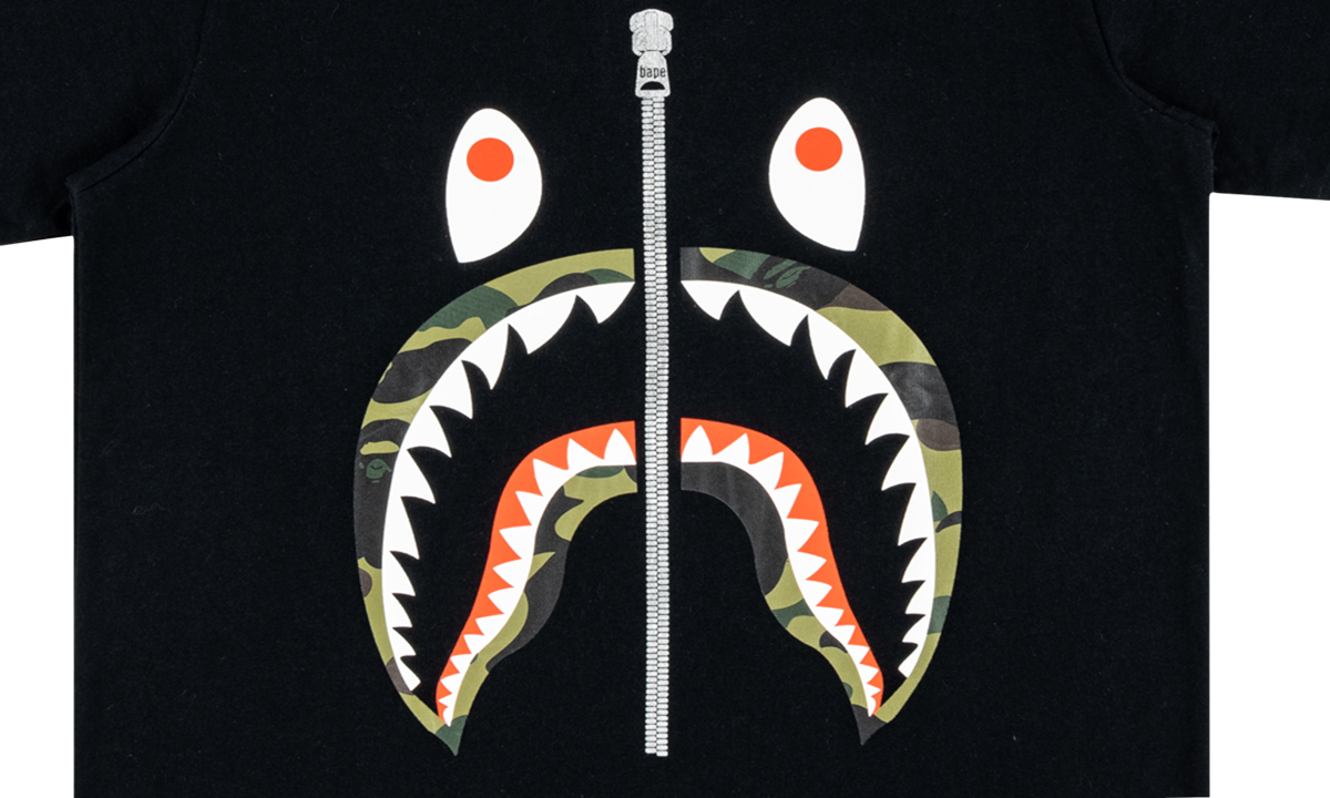 1st Camo Shark Tee "BLACK / GREEN" W210016D BKM