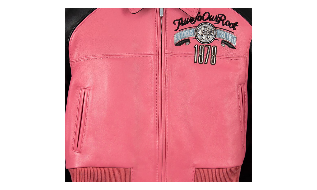 True To Our Roots Crop Jacket WMNS "Pink / Black / White / Light Blue" PP039