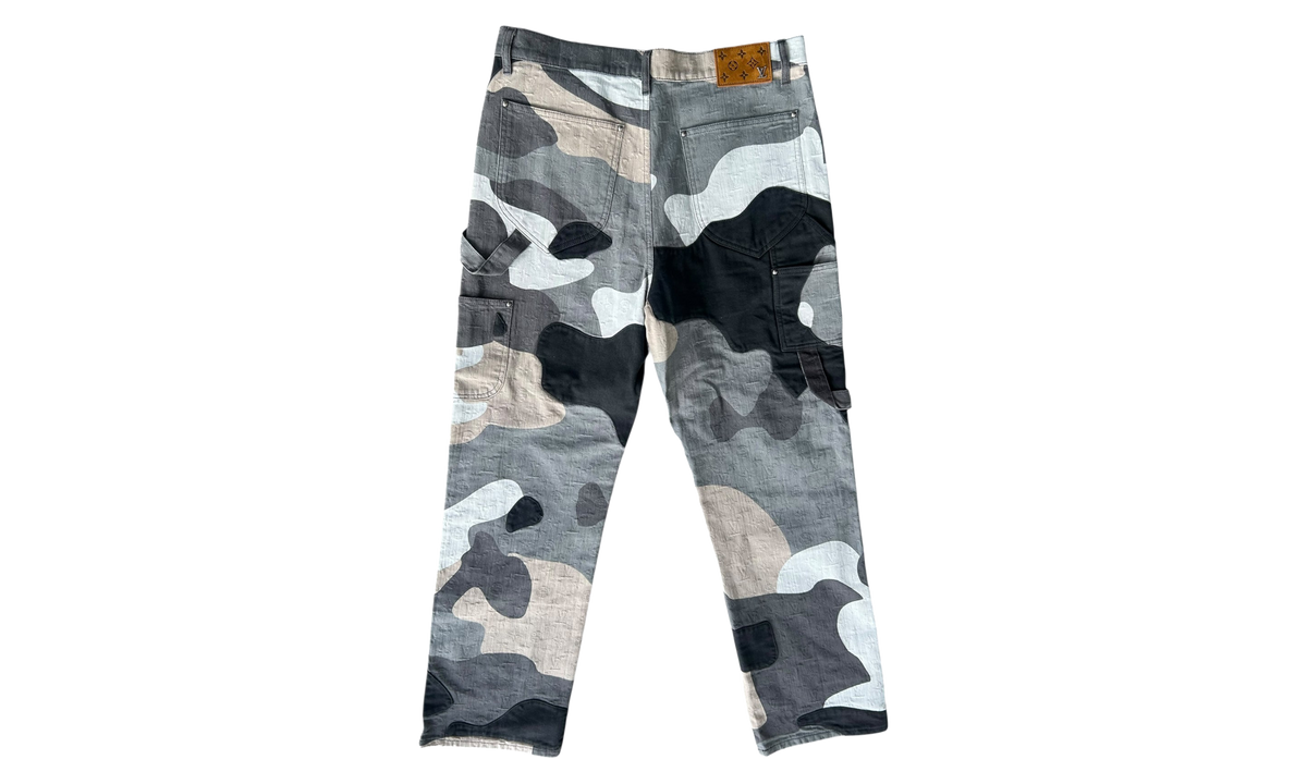 KidSuper Patchwork Portrait Denim Pants "Camouflage" RM232 CKM HPD87W