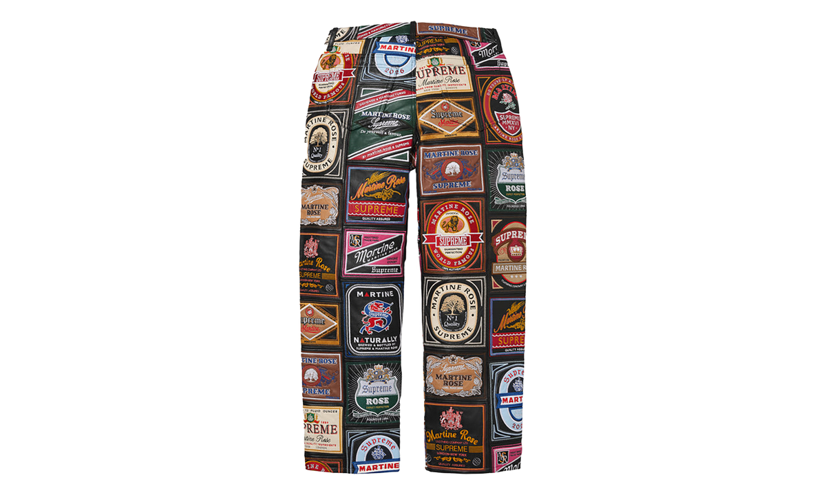 Martine Rose Patchwork Labels Leather 5Pocket Jean "FW26 - Multicolor" SU29020