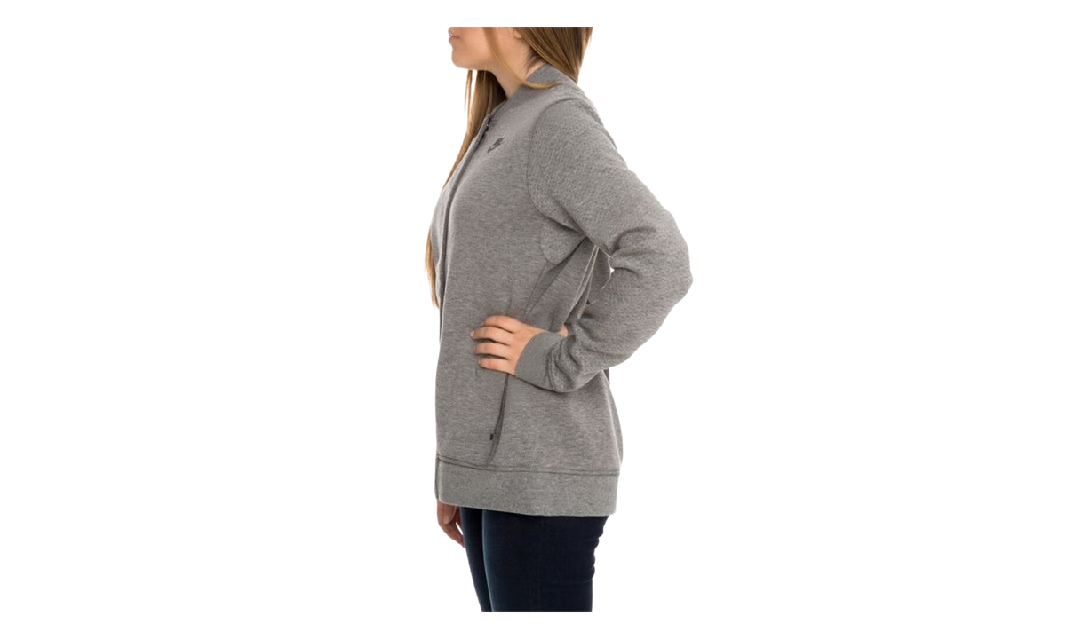 Tech Fleece Destroyer Track Jacket WMNS "Carbon Heather / Black / Grey" 835544 091