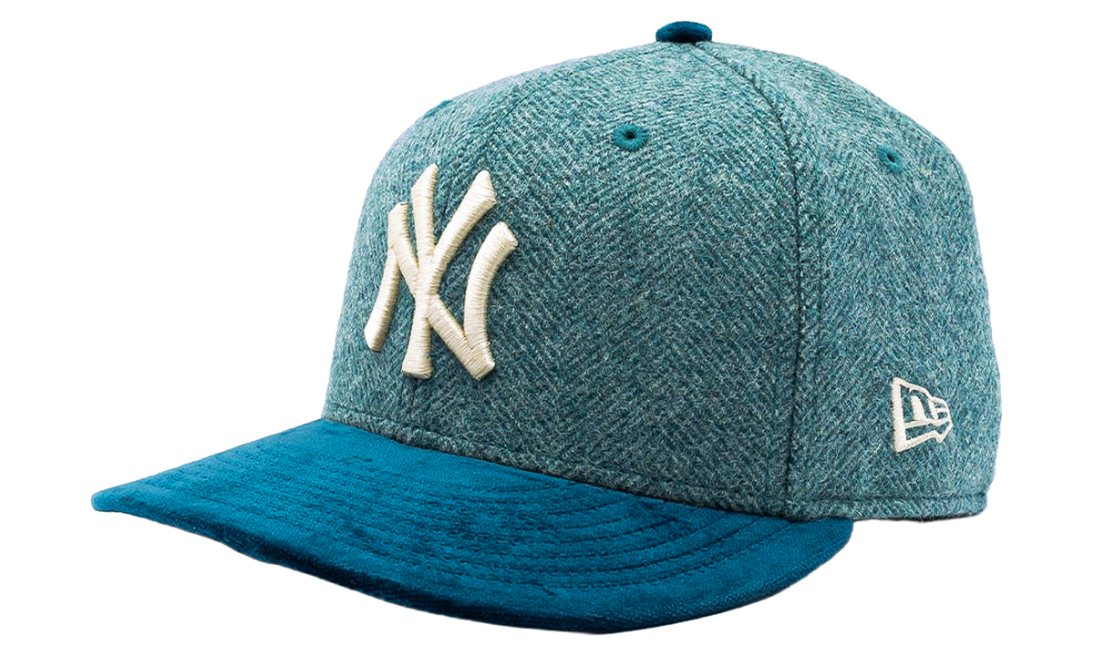 59FIFTY New York Yankees Moon Brisbane Moss Blue Visor Fitted Hat "Blue" 60971743