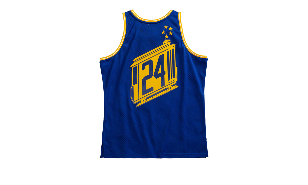Swingman Jersey "NBA Golden State Warriors 66 Rick Barry" SMJYSB19026 SFWROYA66RBA