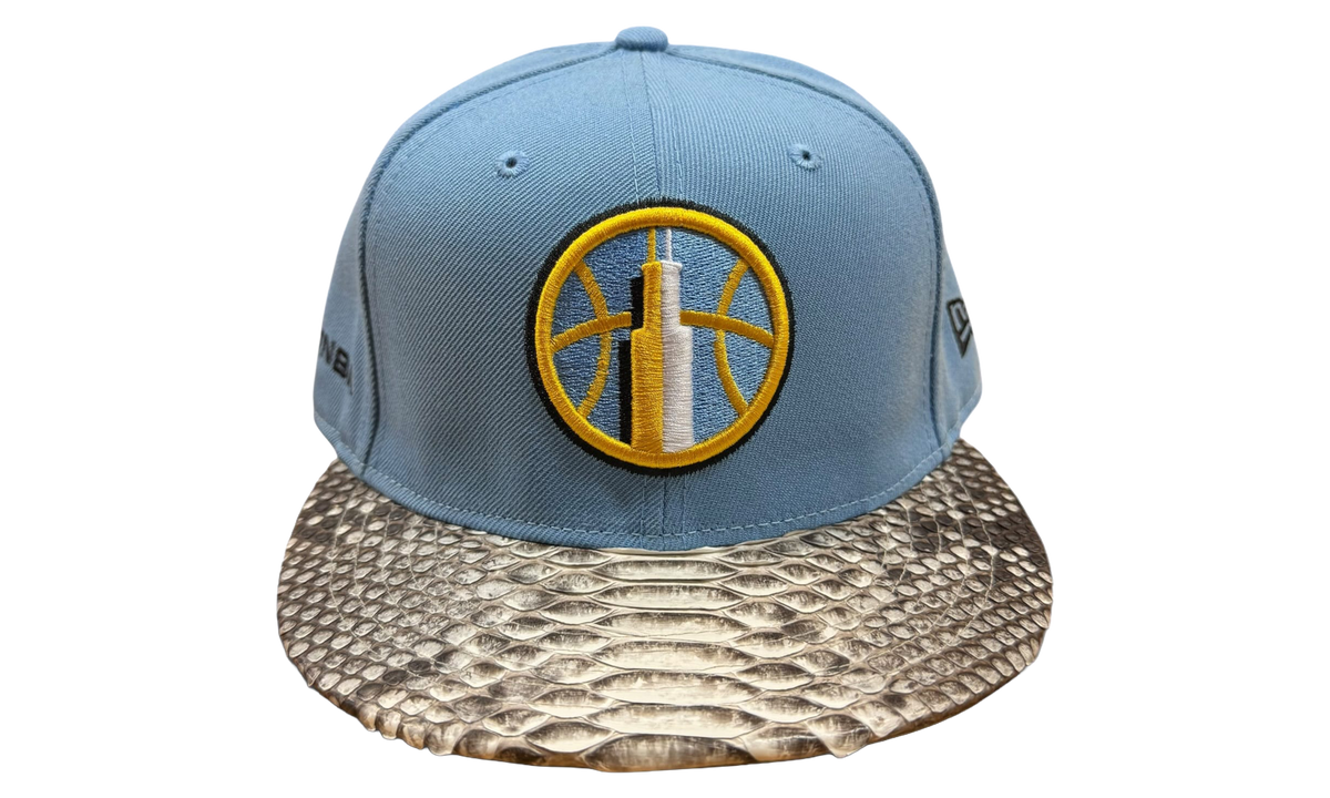 New Era 59Fifty Chicago Sky Snakeskin Strapback Hat "Blue / White Yellow" JDCKDDHBWY