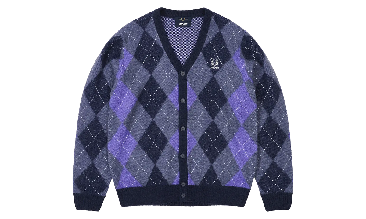 Fred Perry Argyle Cardigan "Peacoat" p0178