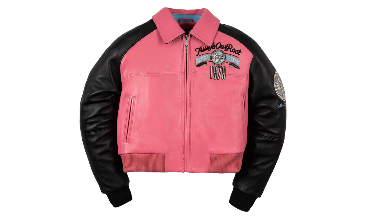 True To Our Roots Crop Jacket WMNS "Pink / Black / White / Light Blue" PP039