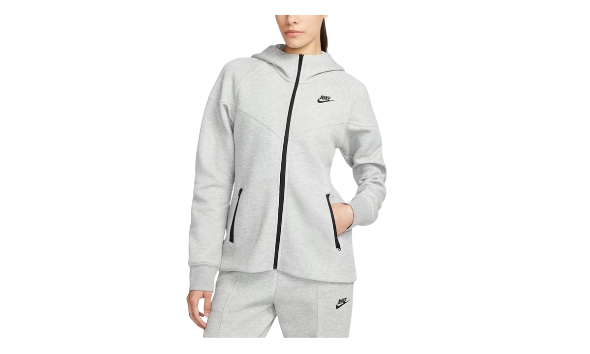 Sportswear Tech Fleece Windrunner Full-Zip Hoodie WMNS "Light Grey" FB8338 013