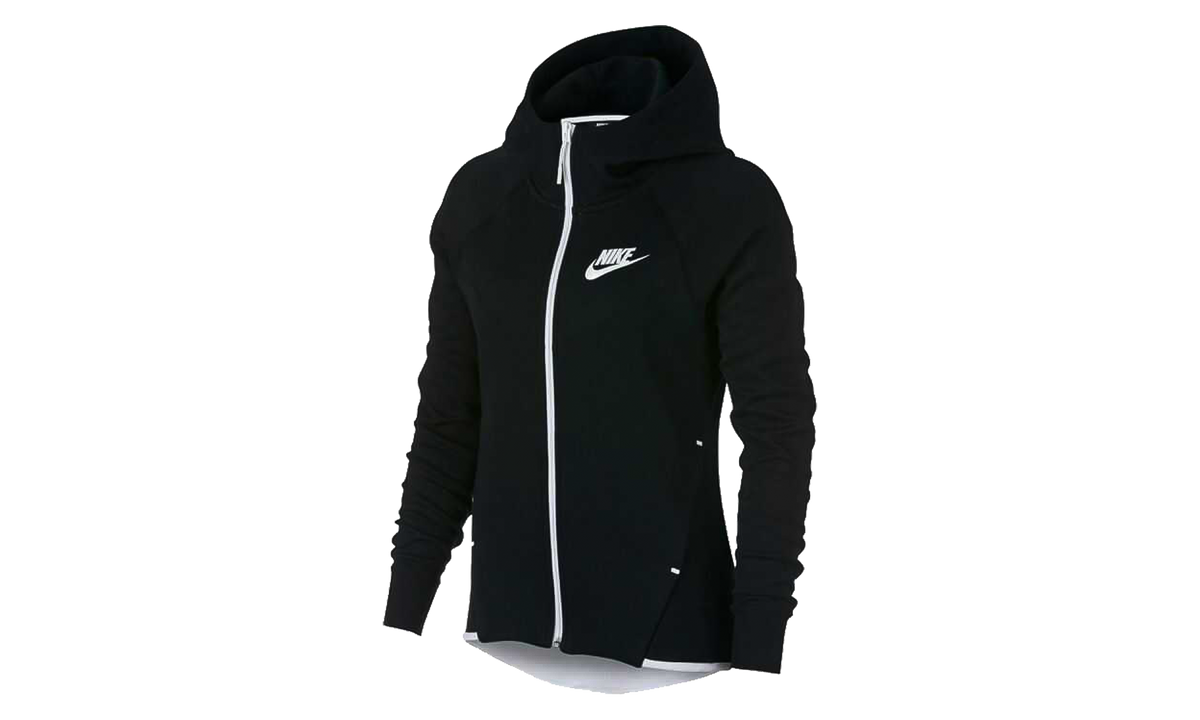 Sportswear Tech Fleece Full-Zip Windrunner Hoodie WMNS "Black / White" 930759 011