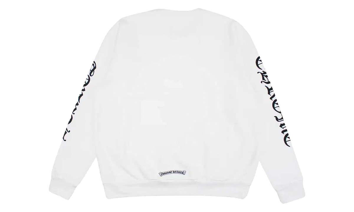 Neck Letters Sweatshirt "White" CHRM1988