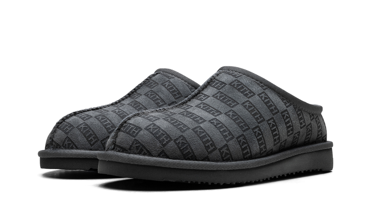 Kithmas Monogram Shearling Slippers "Stadium" khmsh0004 302