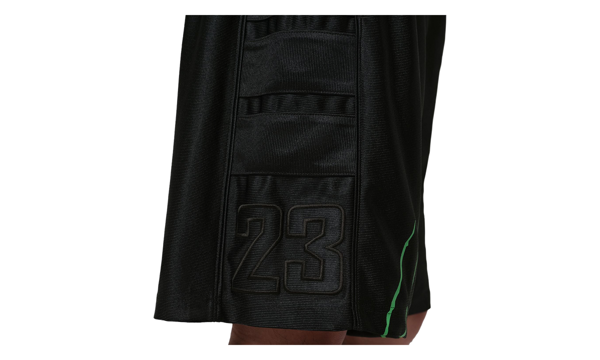Jordan Brooklyn Cat Scratch Shorts "Black / Black / Scream Green" IQ2157 010