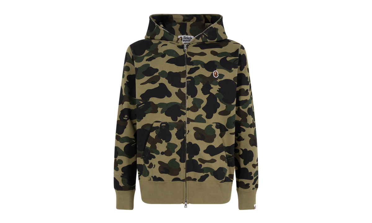 1st Camo One Point Full Zip Hoodie "Camo Green" 0ZXSWM115017I GRX