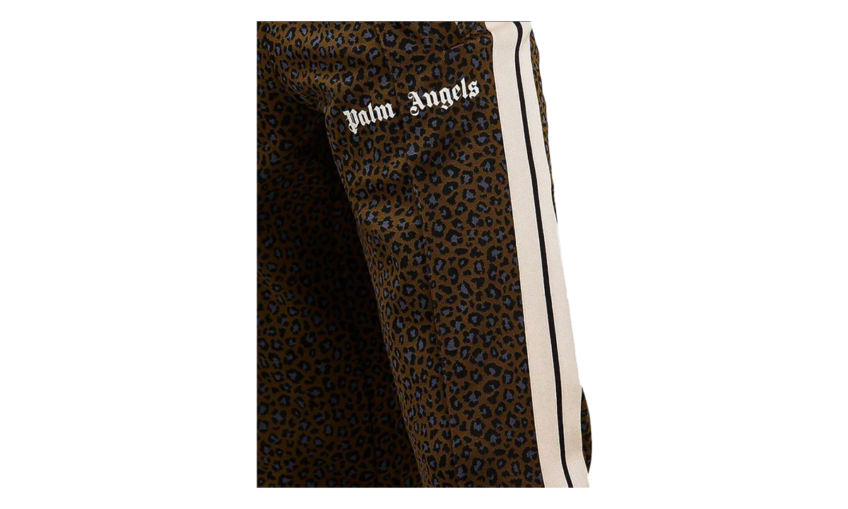 Leopard Track Pants "Military / Black / White" PMCJK001S22FAB0175610