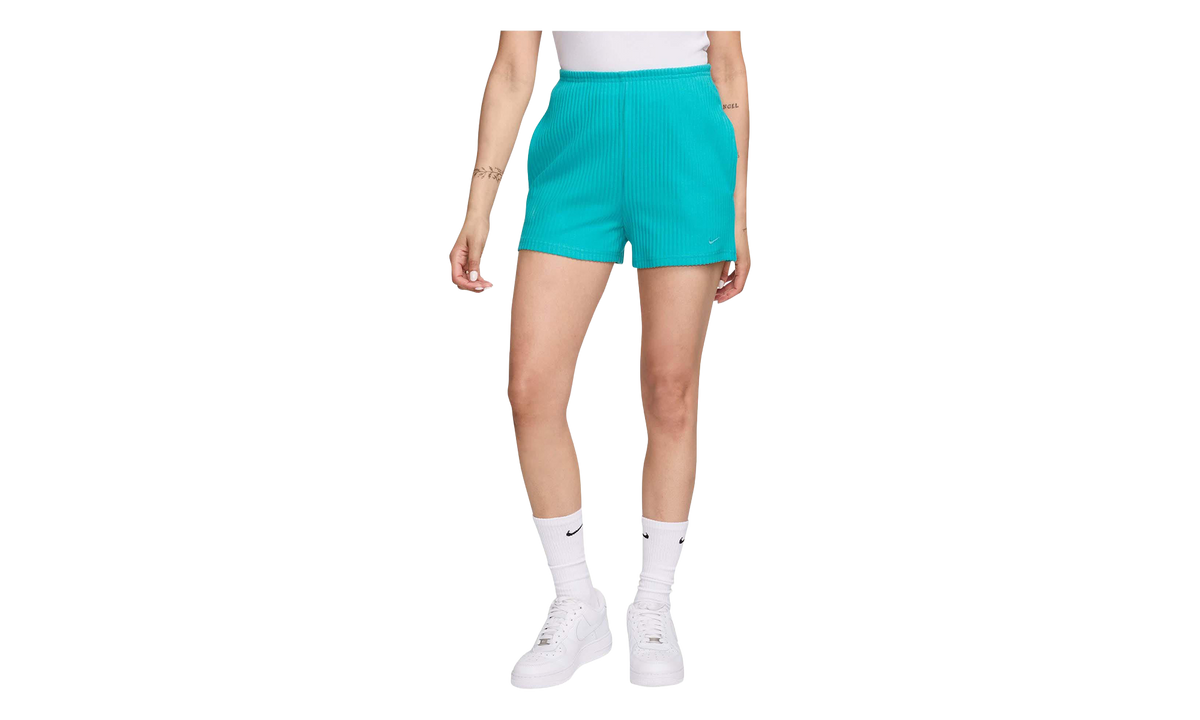 Sportswear Chill Knit High-Waisted Slim 3 Ribbed Shorts WMNS "Dusty Cactus" FN3674 345