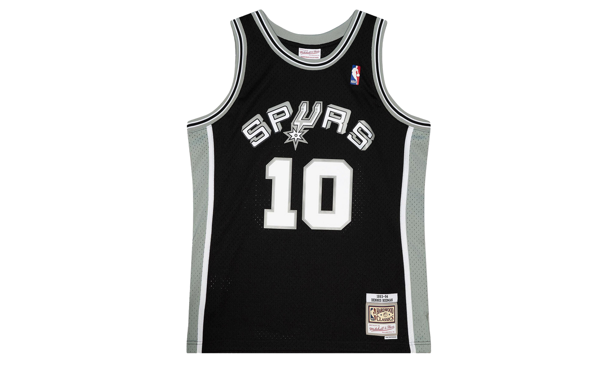 NBA DARK JERSEY SPURS 1993 DENNIS RODMAN "Black" SMJY4390 SAS93DRDBLCK