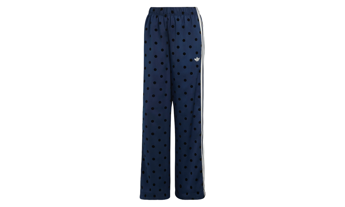 SATIN POLKA DOTS WIDE LEG PANT "Night Indigo" LI2844