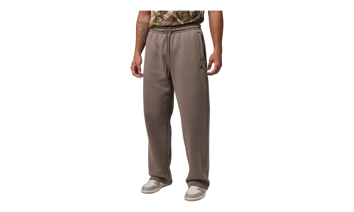 Jordan Brooklyn Fleece Oversized Open-Hem Pants "Olive Grey / Black" IB7238 040