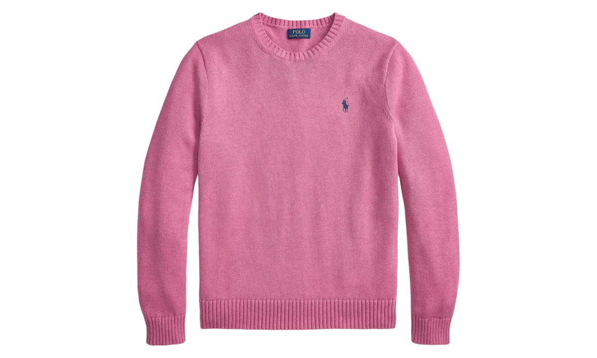 Shaker Knit Crewneck Sweater "Thulian Pink Heather" 710810846501