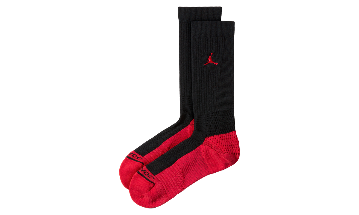 Jordan Elite Crew Socks (1 Pair) "Black / University Red / University Red" IO0494 010
