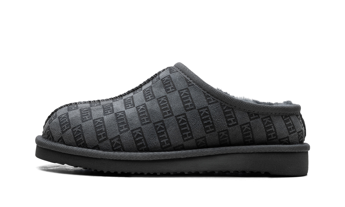 Kithmas Monogram Shearling Slippers "Stadium" khmsh0004 302