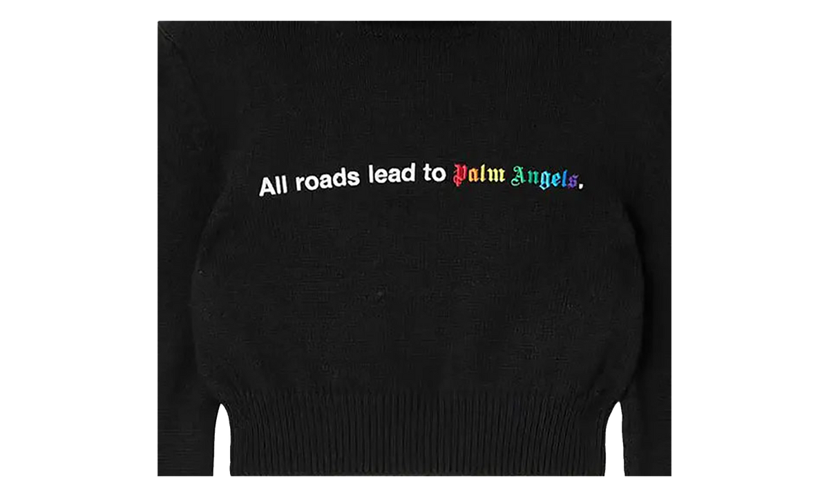 All Roads Cropped Turtleneck WMNS "Black / White" PWHF024F23KNI0021001