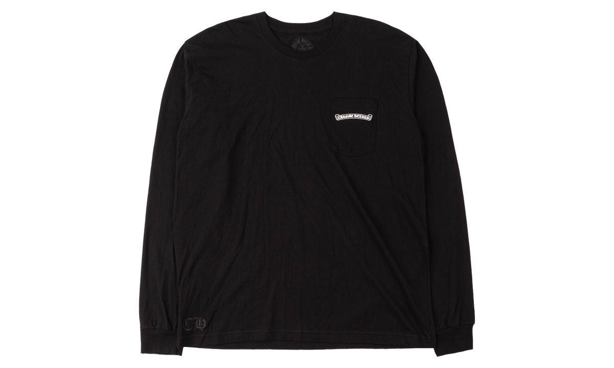 Shoulder Logo Pocket Long Sleeve T-Shirt "Black / White" CHRM2030