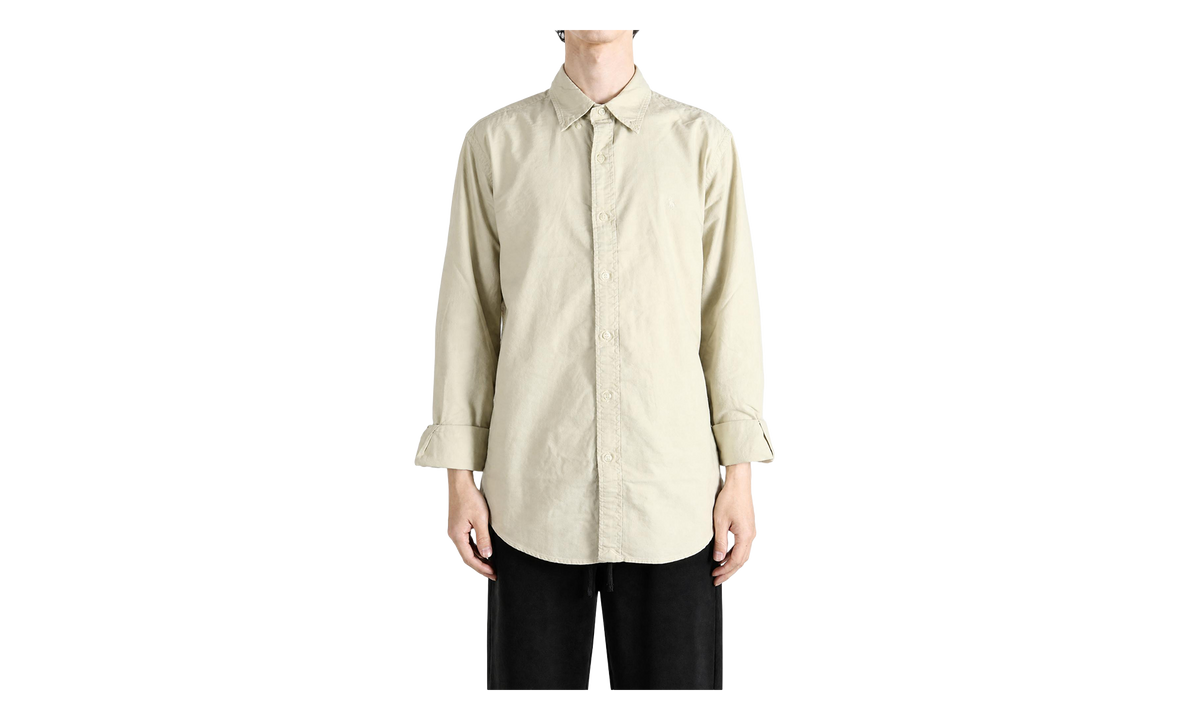 Garment Dyed Oxford Long-Sleeve Sport Shirt "Classic Stone" 710798540515