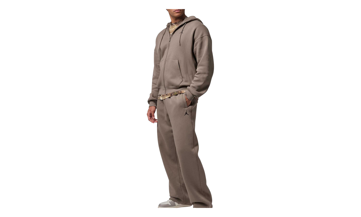 Jordan Brooklyn Fleece Oversized Open-Hem Pants "Olive Grey / Black" IB7238 040