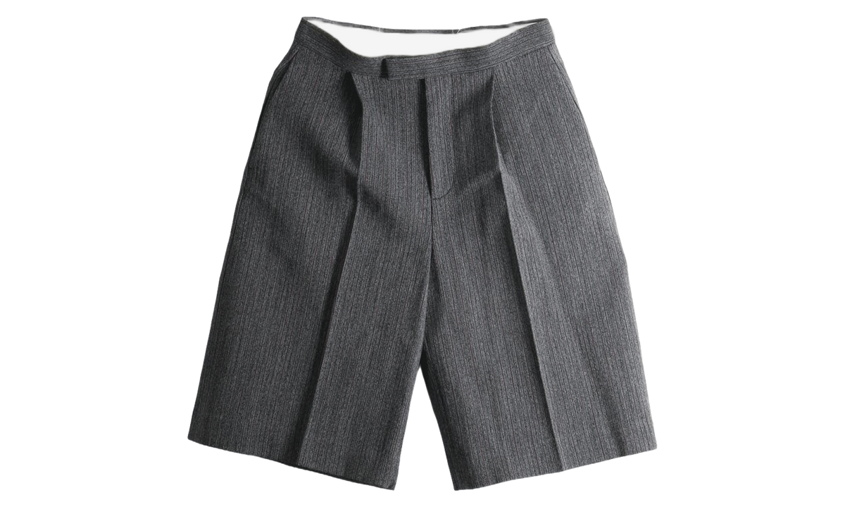 Striped Wool Blend Tailored Shorts WMNS "Grey" S52MU0140M36005001F