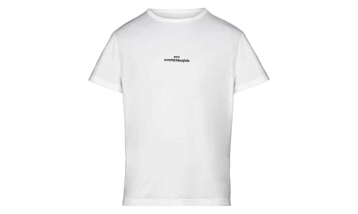 Embroidered Distorted Logo Short Sleeve Tee Shirt "White Black" S30GC0701S22816994