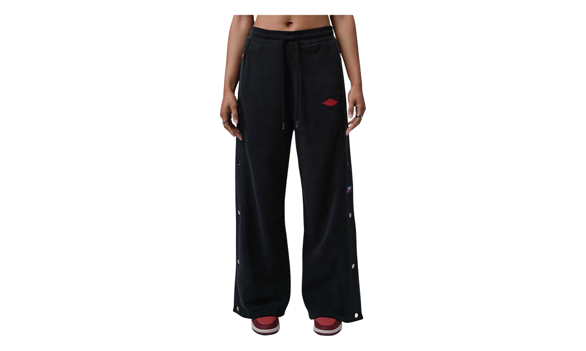 Jordan Flight Fleece French Terry Press-Stud Trousers WMNS "Pearl White / Sail" IM6983 010