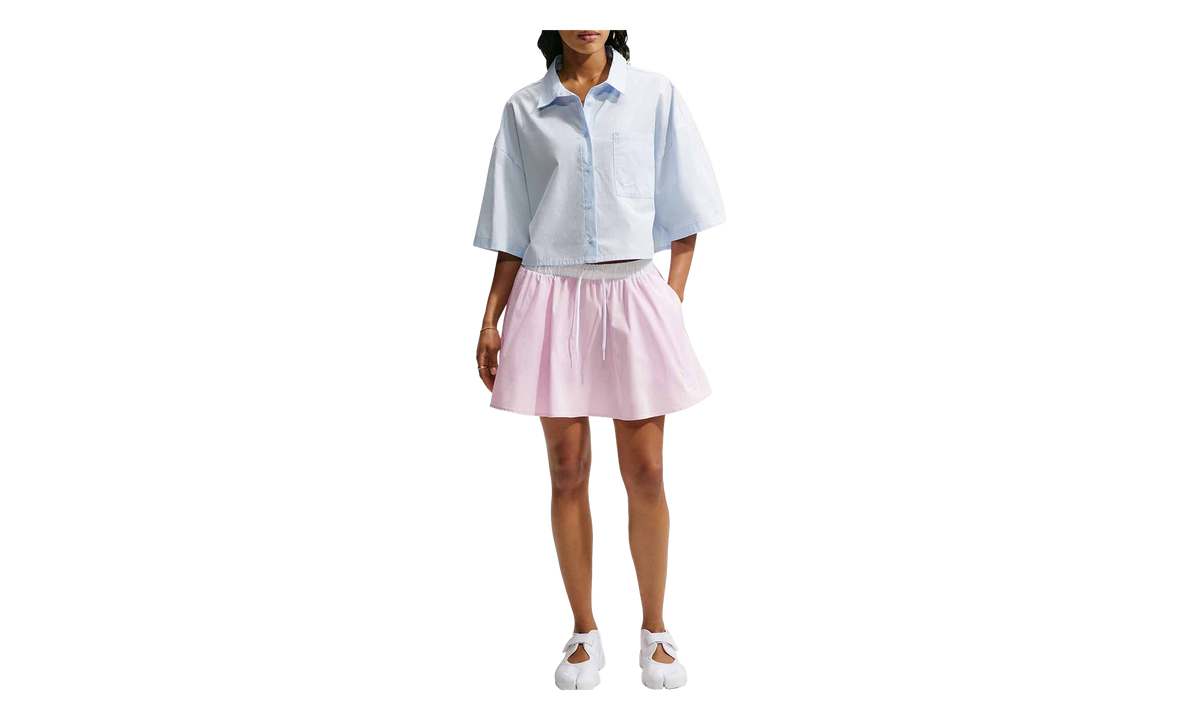 Sportswear Mid-Rise Poplin Mini Skirt WMNS "Bleached Lilac / White / White" IV4978 583