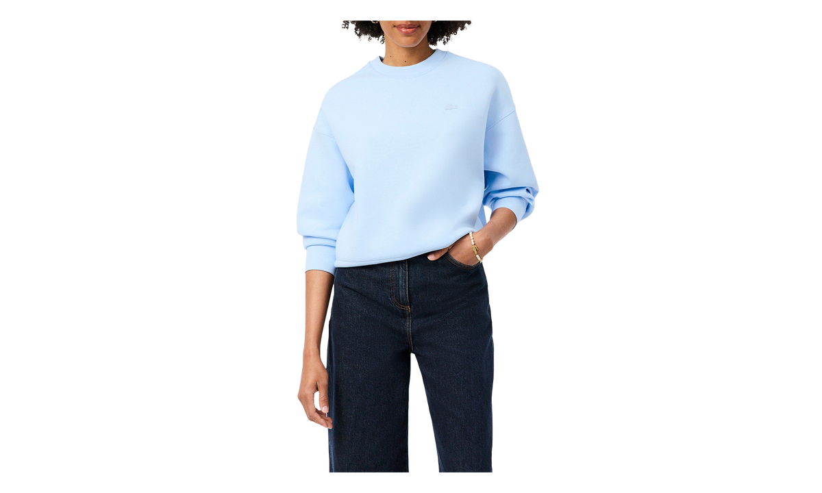 Oversized Double Face Jersey Sweatshirt WMNS "Light Blue" SF0046 51 T01
