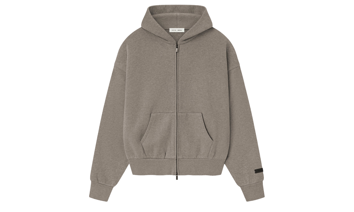 CLASSIC FIT FLEECE ZIP-UP HOODIE "HOMESTEAD HEATHER" 192SP254783F
