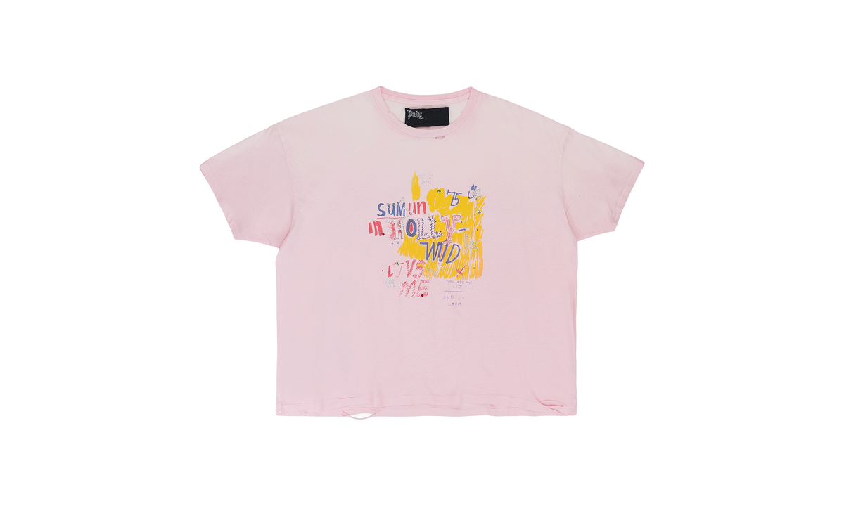 SUM 1 IN HOLLYWUD LUVS ME T-SHIRT "Pink" 2U001Q1008PNK