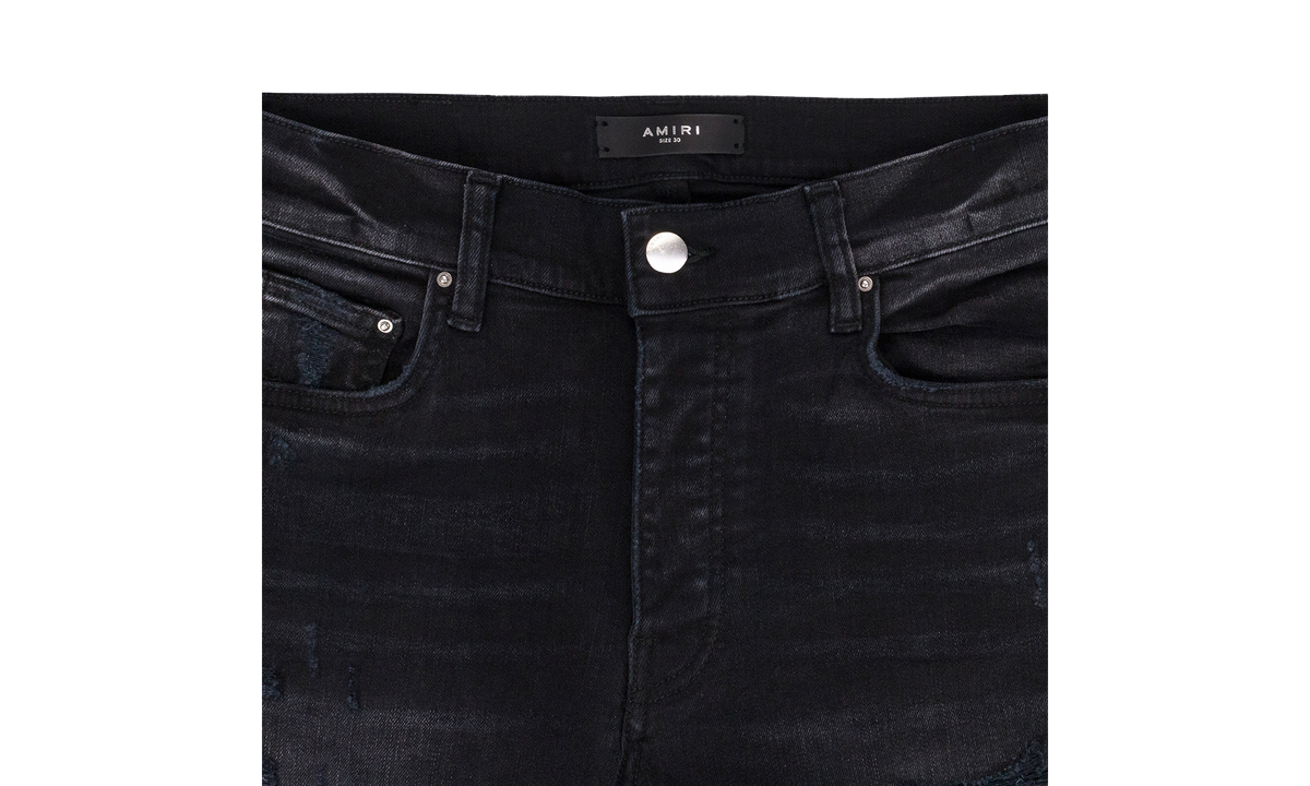 ARTPATCH JEANS "AGED BLACK HIBISCUS" SS22MDS008 023