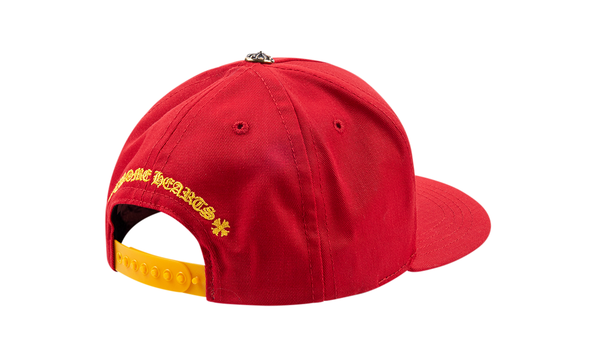 5 Panel CH button baseball cap "Red / Gold" CHRM0172