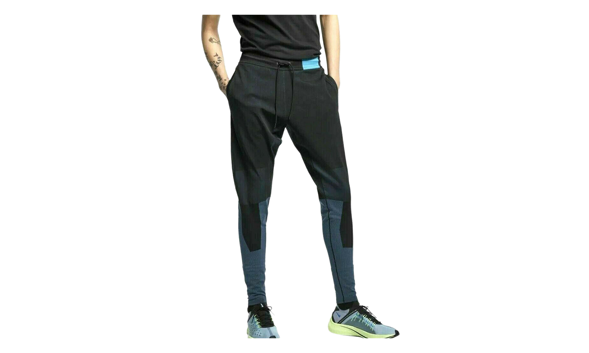 Sportswear Tech Pack Knit Jogger Pants "BLACK/MEDIUM BLUE" AR1589 012