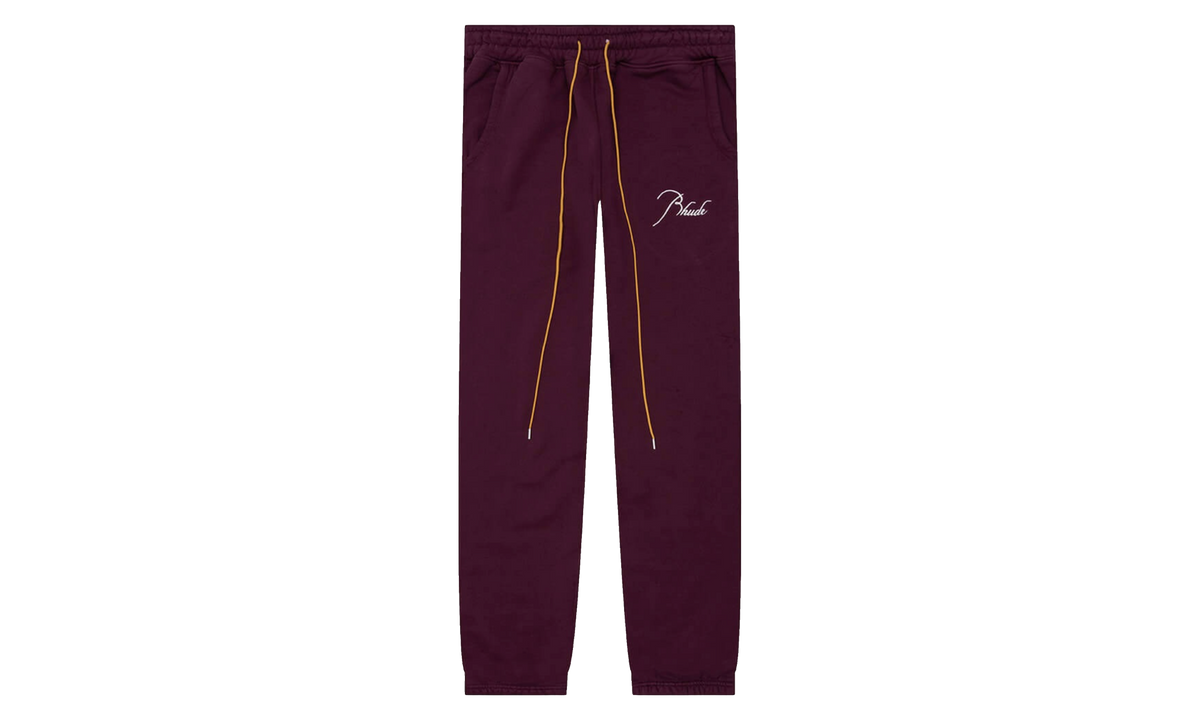 Heavyweight Embroidered Logo Sweatpants "Burgundy" RHPF23PA17150003 BRD