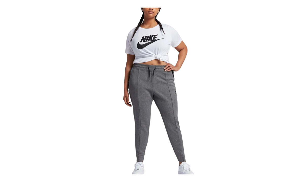 Sportswear Plus Size Tech Fleece Jogger Pants WMNS "Carbon Heather Grey / Black" 863124 092
