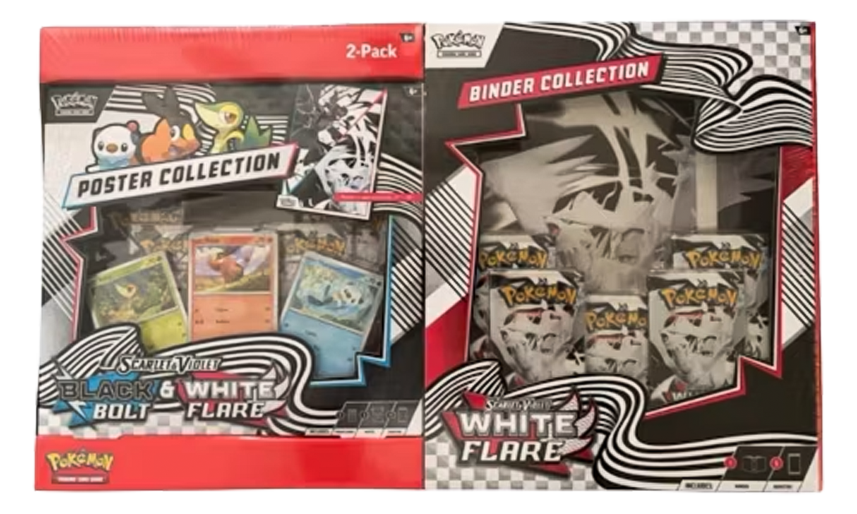Black Bolt & White Flare Poster Binder Collection "Sam's Club Exclusive Sealed Box" POKE069