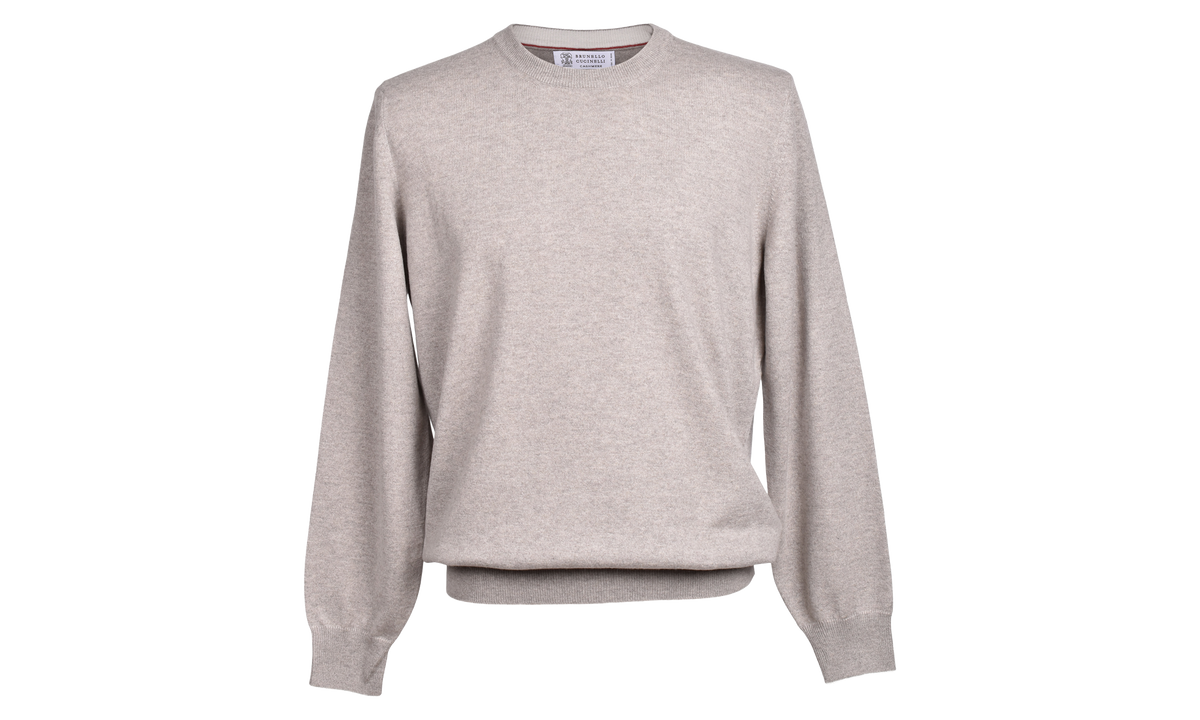 Cashmere Crewneck Sweater "Tow Beige" BRUN2851
