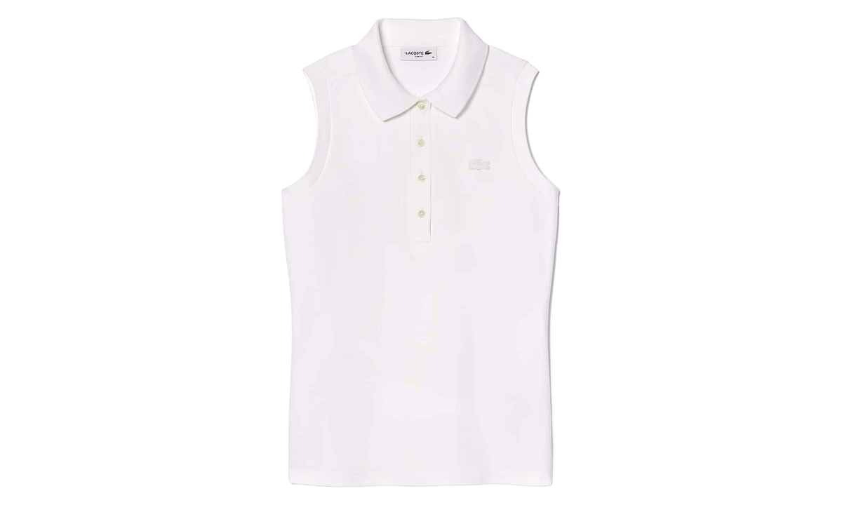 Slim Fit L.12.D Sleeveless Stretch Polo "White" PF5445-51-001